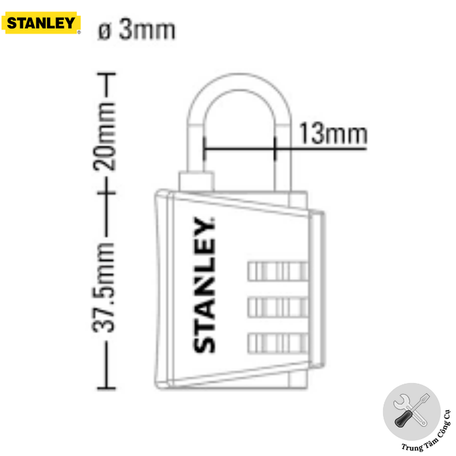 Ổ Khóa Số Du Lịch Stanley S742-054