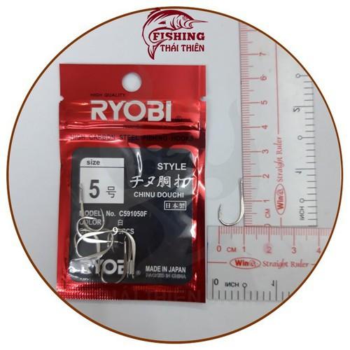 Lưỡi câu cá Ryobi không thể thiếu cho cần thủ, thuộc dòng lưỡi chân vuông ko khoen tròn.lưỡi dầy và làm bằng thép carbon