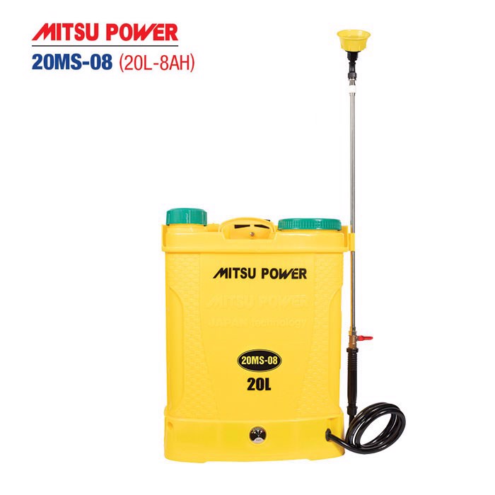 Bình phun thuốc trừ sâu Mitsu Power 20MS-08 | Bình xịt điện 20 lít | 12V-8AH