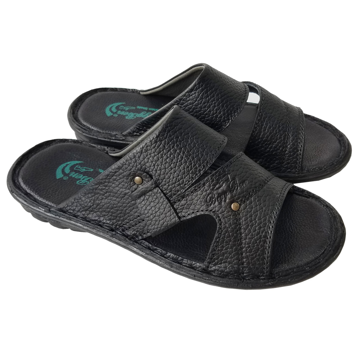 Dép Nam Quai Ngang BIGGBEN Da Bò Thật DN356