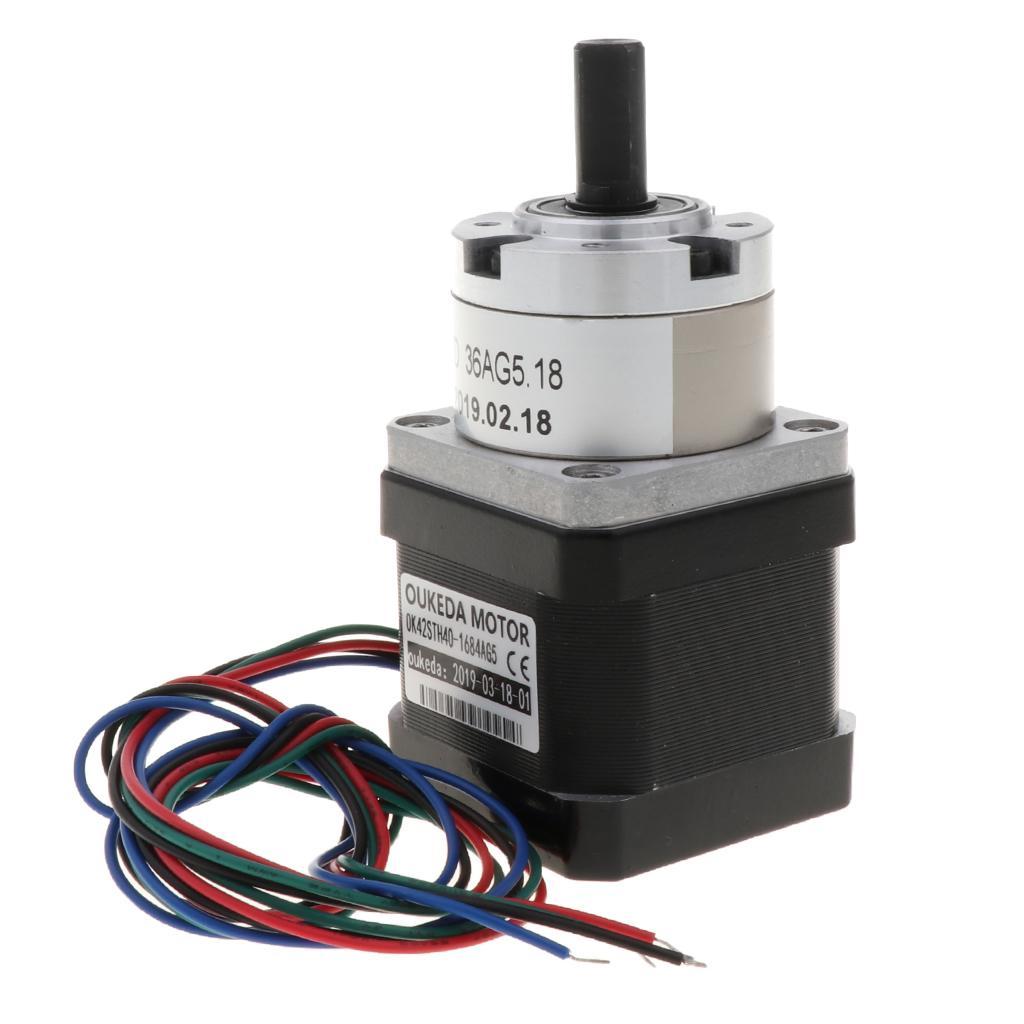 Nema17 Planetary Gear Box Stepper Motor Reduction Ratio1:5.18 for 3D Printer