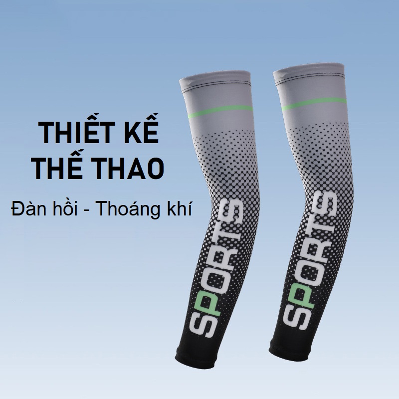 Găng tay chống nắng thể thao cho nam nữ | Sport Sun Protection Sleeves - Thiết kế cá tính, mạnh mẽ