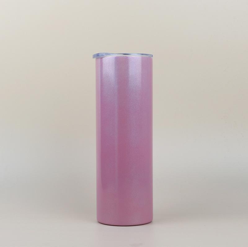 Phong cách mới nhất 20oz lớp phủ thăng hoa cơ thể thẳng cốc 304 ống hút giảm béo cốc cầu vồng sơn cách nhiệt cốc xe cốc