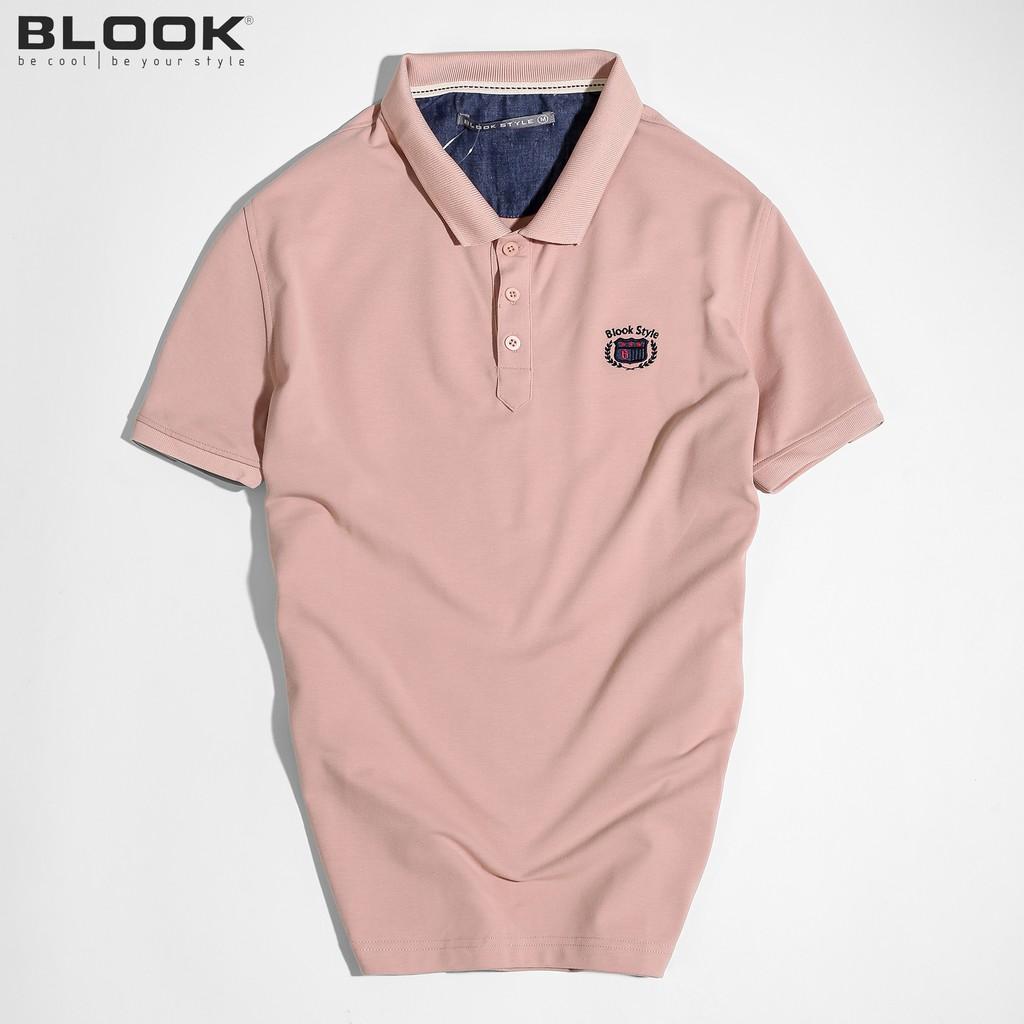 Áo polo nam slimfit BLOOK Vải thun cá sấu 03 màu trẻ trung thêu logo BLOOK STYLE mã 77955 (HÌNH THẬT)