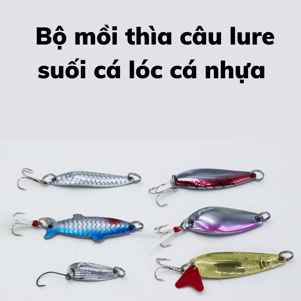 Combo bộ mồi giả câu lure và phụ kiện 100 món fimax (gồm mồi cá giả, bộ mồi mềm, mồi thìa lure suối, phụ kiện lưỡi chì khoá link…), hộp mồi giả để câu cá lóc chẽm rô phi, câu lure cá sông biển và lure suối cực hiệu quả