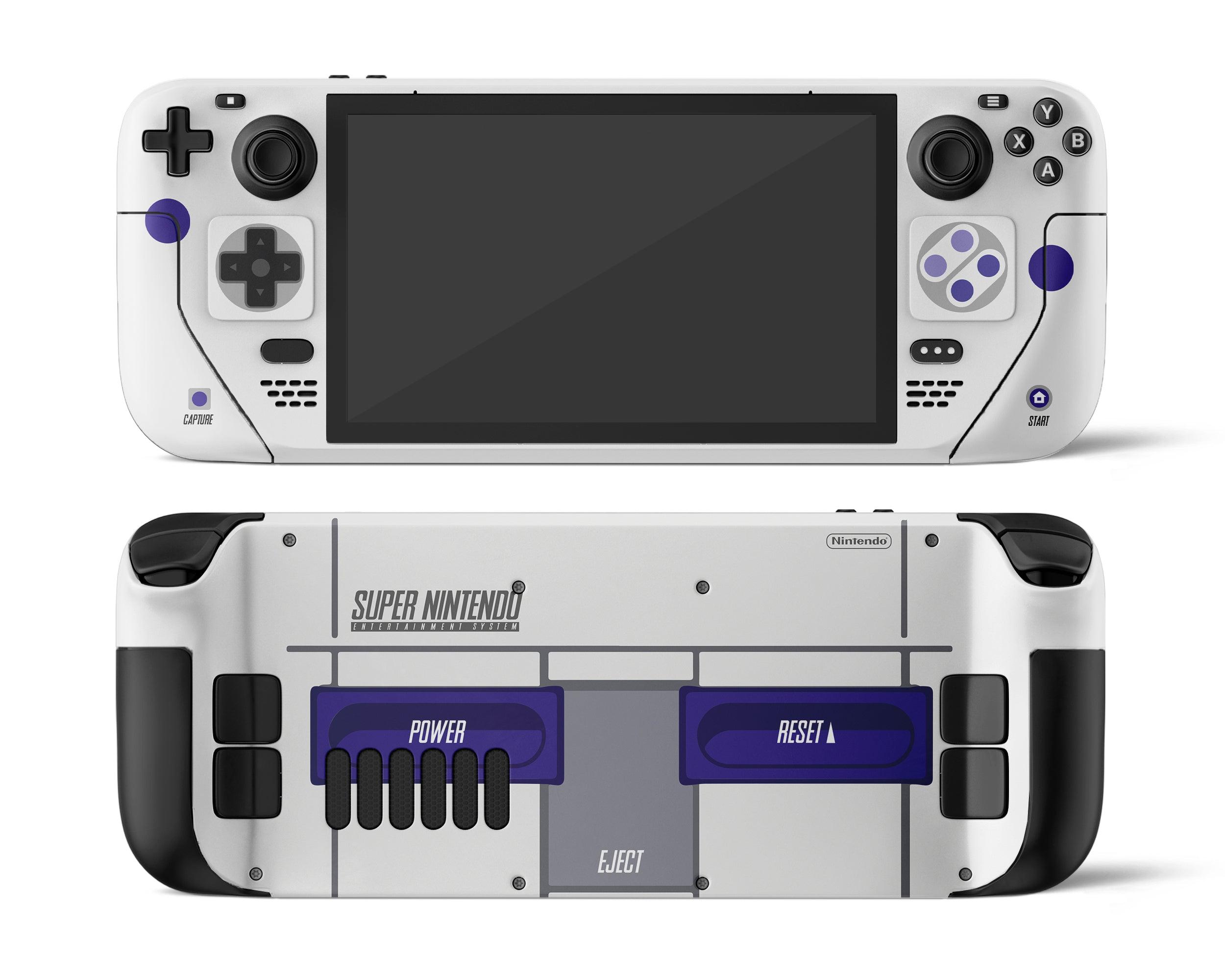 Skin dán Steam Deck mẫu Retro SNES (Đã cắt sẵn chi tiết, dễ dán)