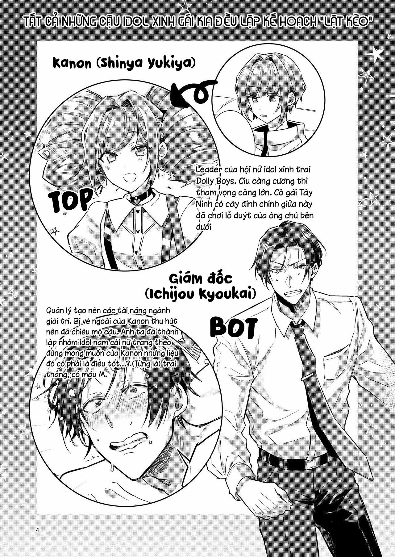 tất cả những cậu idol xinh gái kia đều lập kế hoạch “lật kèo” chapter 1 4