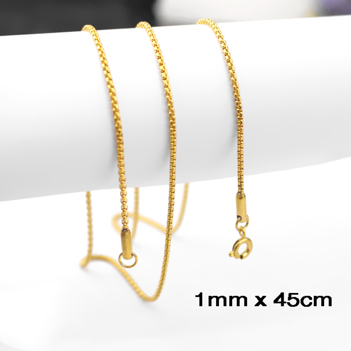 Dây chuyền nữ kiểu bông dừa 1li  WDC156