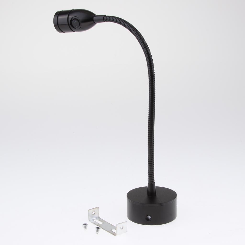 Marine 12V Led White/Red Light, Dimmable Lamps, Flexible Reading Chart Light for Boat, Rv, Caravan