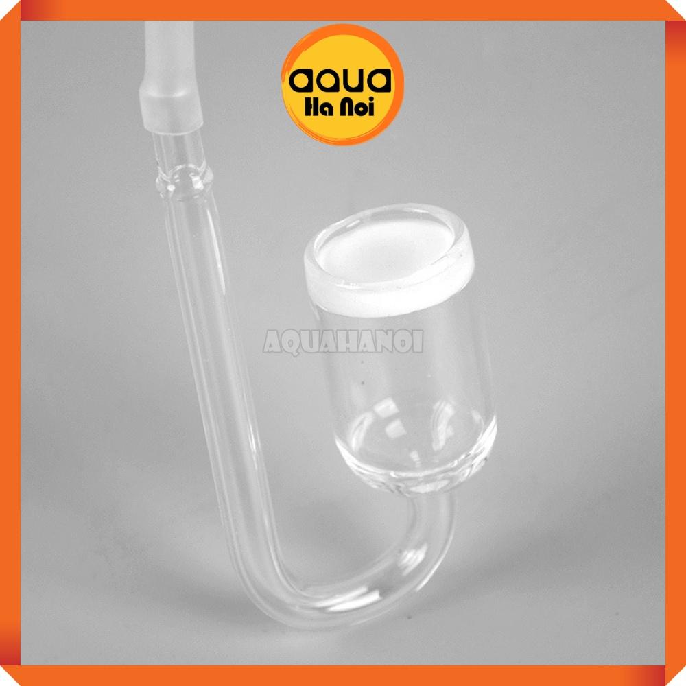Cốc sủi CO2 thủy tinh trong suốt siêu mịn cho hồ thủy sinh - Phi 20 mm