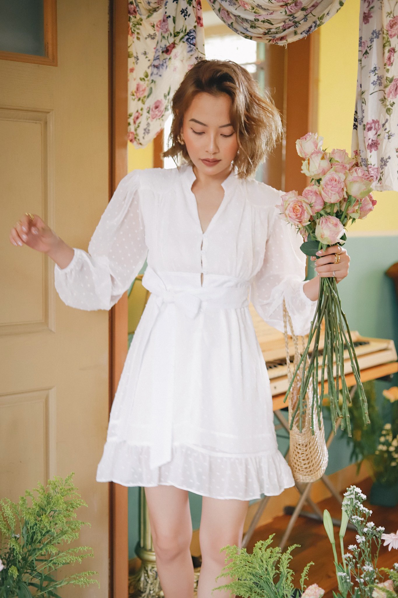 Đầm trắng tay dài Emma dress Gem Clothing SP060432