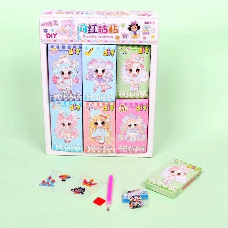 Bộ tranh đính đá 4 hình mini cho bé