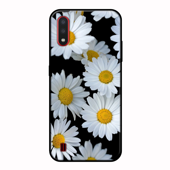 Ốp lưng điện thoại Samsung Galaxy A01 viền dẻo TPU BST HOA Mẫu 4