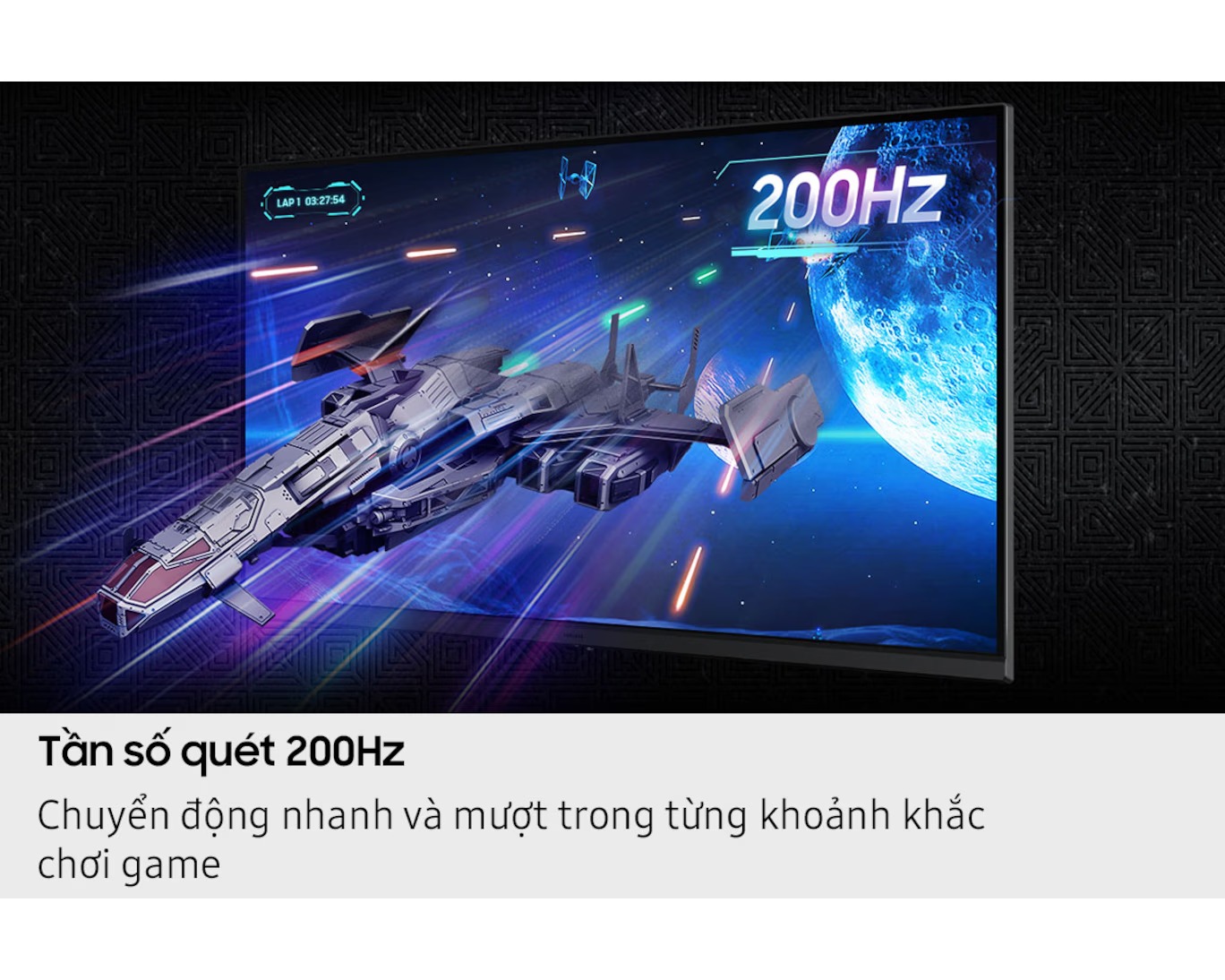 Màn Hình Gaming Samsung Odyssey G5 G53F LS27FG530EEXXV (27 Inch, IPS, QHD, 200Hz, 1ms) - Hàng chính hãng