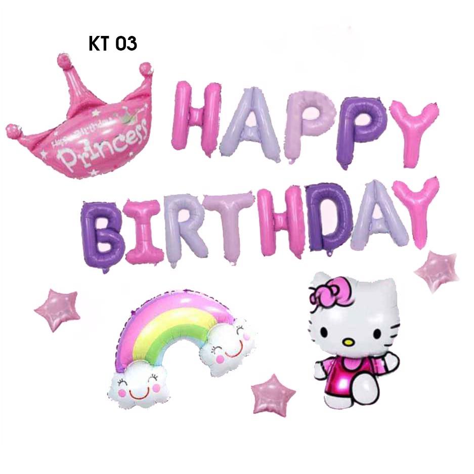 Set Bóng KITTY -Trang trí Sinh Nhật
