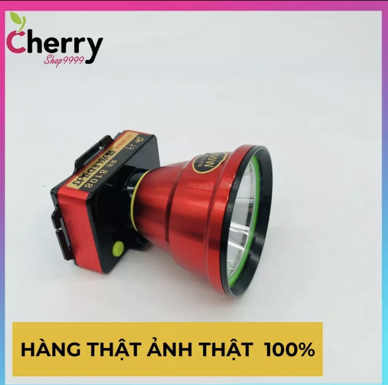 Đèn đội đầu cao cấp chống nước đèn led siêu sáng Ánh sáng vàng hoặc ánh sáng trắng Mã 8108
