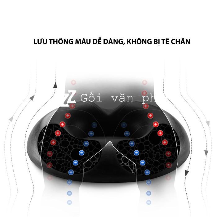 Gối Đệm Lót Ghế ZURI PILLOW GLM-04 Cho Người Bị Bệnh Trĩ, Đau Xương Cụt, Đau Mỏi Mông (Có Vỏ Vải Và Vỏ Nhung)