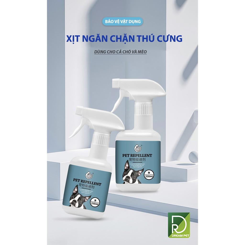 XỊT NGĂN CHẶN CHÓ, MÈO PHÓNG ẾU BỪA BÃI,CẮN PHÁ BỪA BÃI ( 330ml )