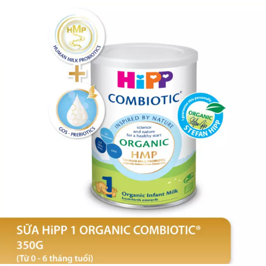 Combo 3 lon Sữa bột công thức HiPP 1 Organic Combiotic 350g