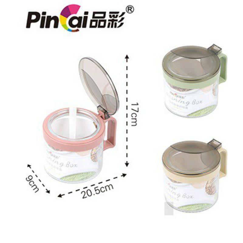 Bộ 3 hộp gia vị thủy tinh chất lượng nhập khẩu, Hộp đựng gia vị bằng thủy tinh cao