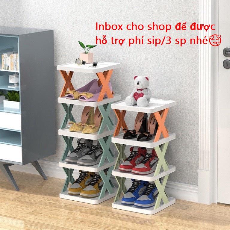 {LOẠI 1KỆ ĐỂ giày chữ X MẪU MỚI-CAO CẤP 5 TẦNG
