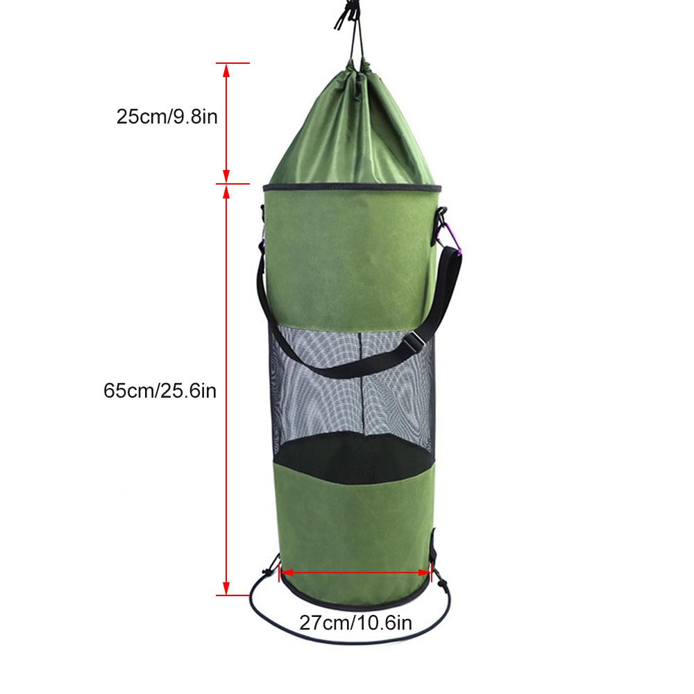 Túi Lưới Dây Rút Đựng Rác Cho Người Cắm Trại Chèo Thuyền Kayak