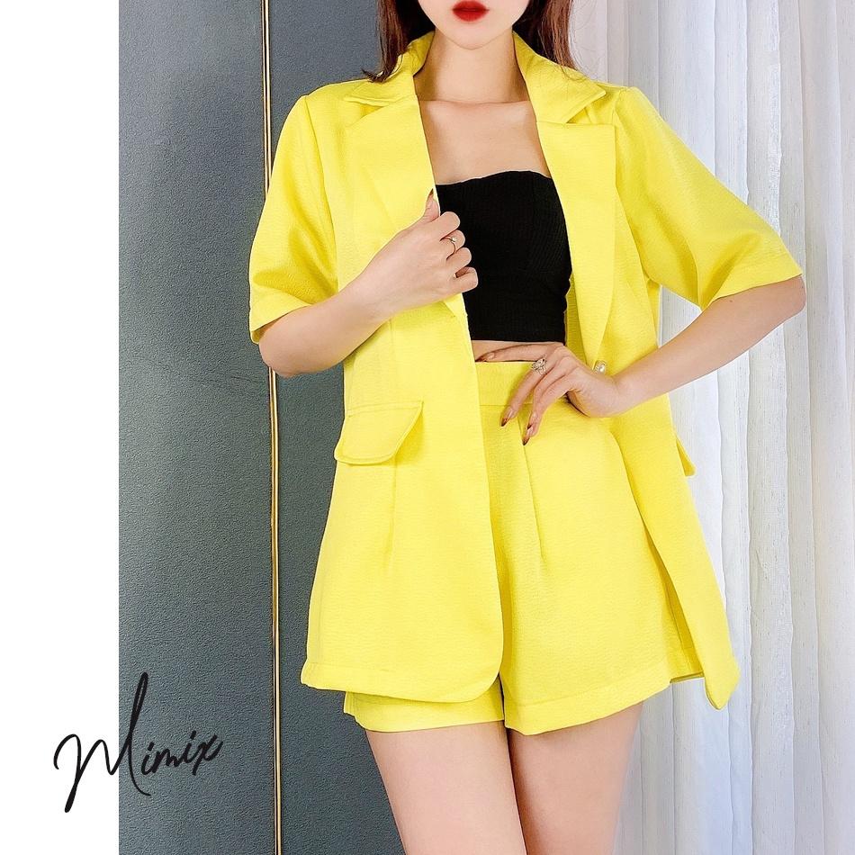 Set áo vest kèm quần short nút lưng MIMIX CD8200