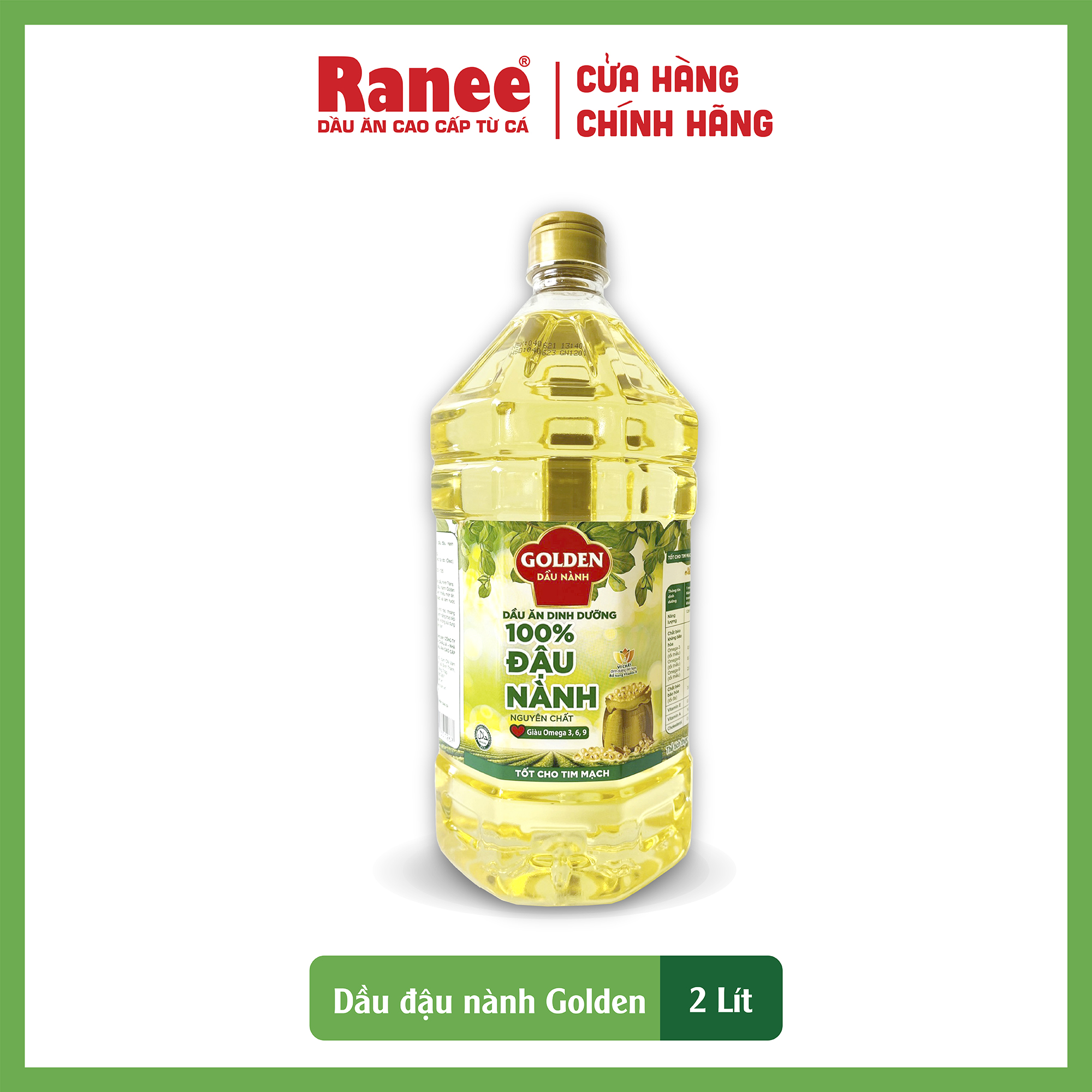 Dầu Đậu Nành cao cấp Golden 2 lít