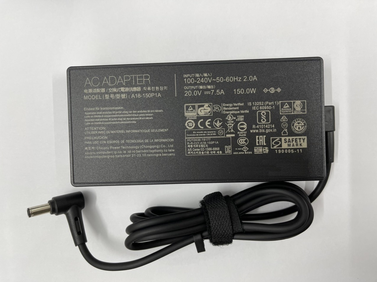 Sạc dành cho Laptop Asus TUF Gaming FX505 FX505D FX505DU FX505DT AC Adapter - 150W kèm dây nguồn -Hàng nhập khẩu
