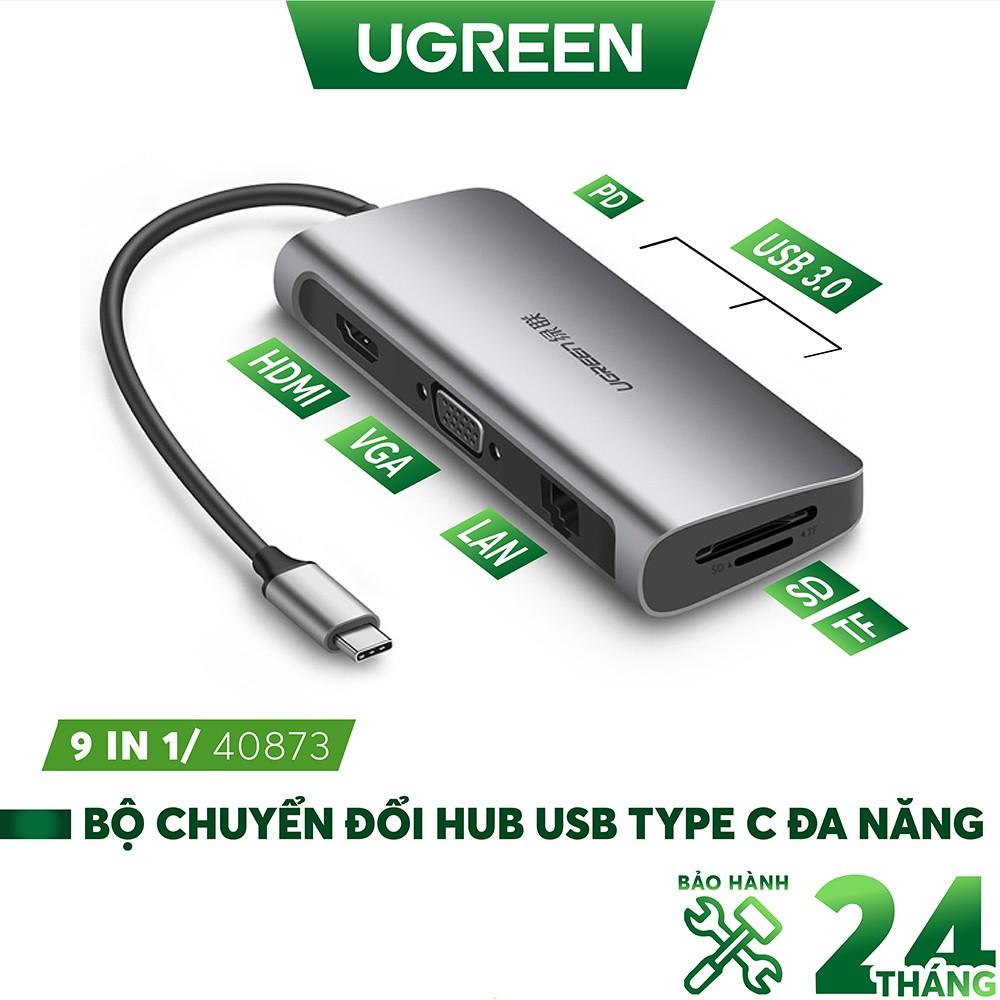 Bộ chuyển đổi đa năng UGREEN CM121 CM212 cho MacBook, Dell XPS 13, và thiết bị máy tính điện thoại hỗ trợ USB type C - Hàng chính hãng