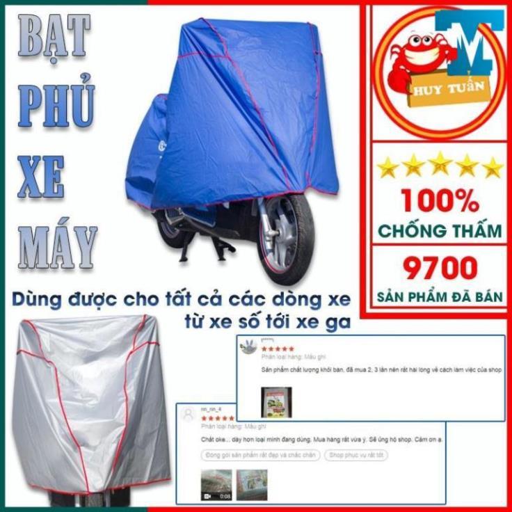 Bạt phủ xe máy che nắng, mưa loại dầy