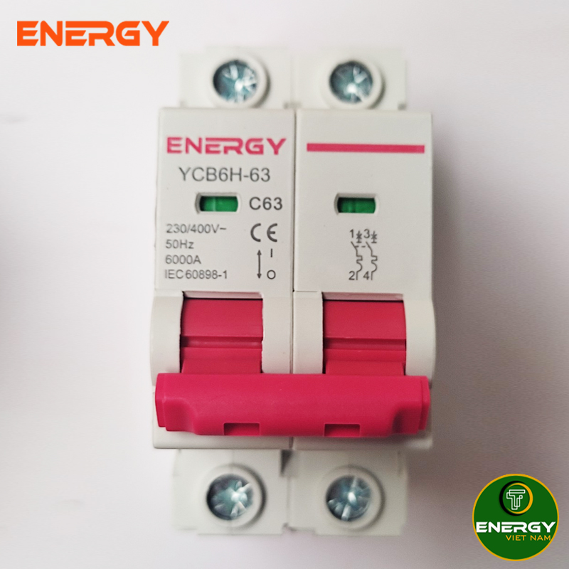 Aptomat MCB - RCBO - SMART MCB AC 2P 32A_63A 6KA ENERGY - Thiết Bị Điện