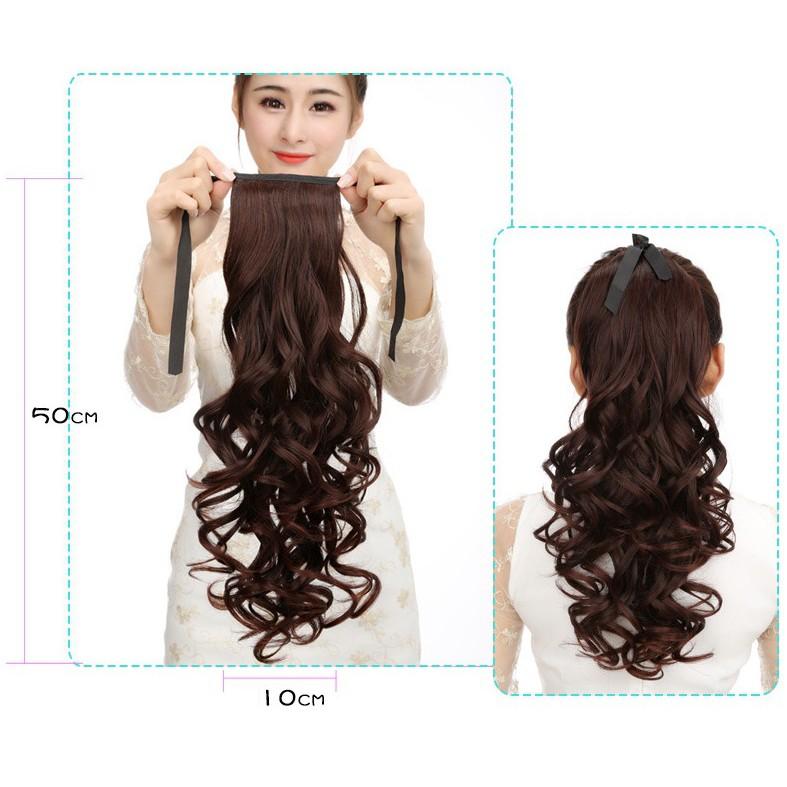 Tóc cột xoăn 50cm C136