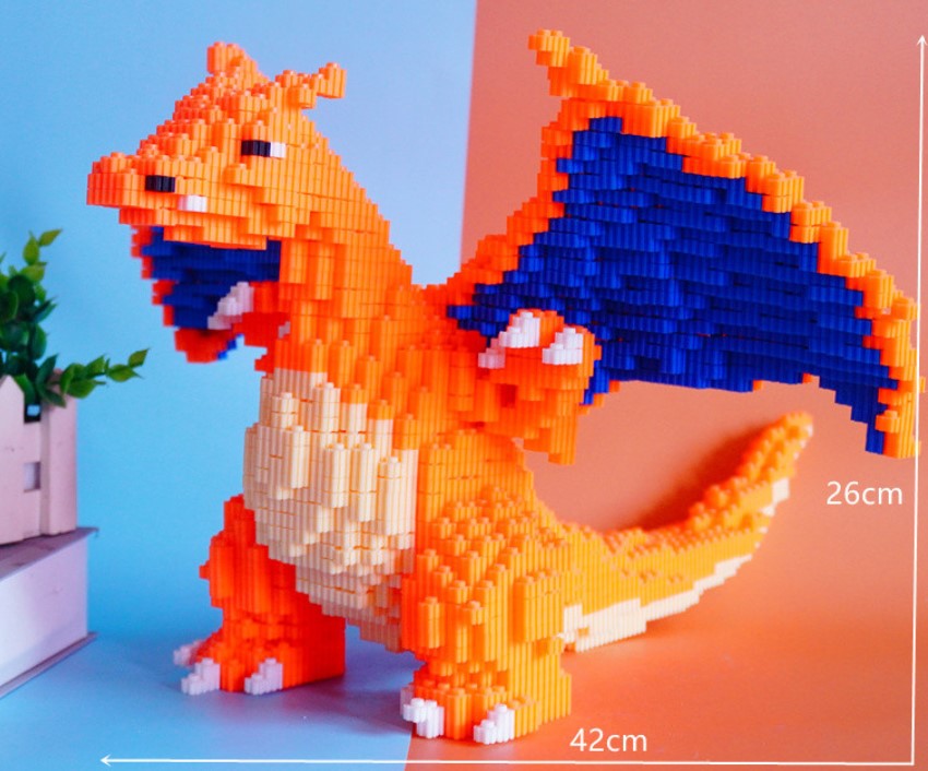 Mô hình lắp Pokemon Rồng lửa Charizard cao cấp + Tặng kèm thẻ bài Pokemon