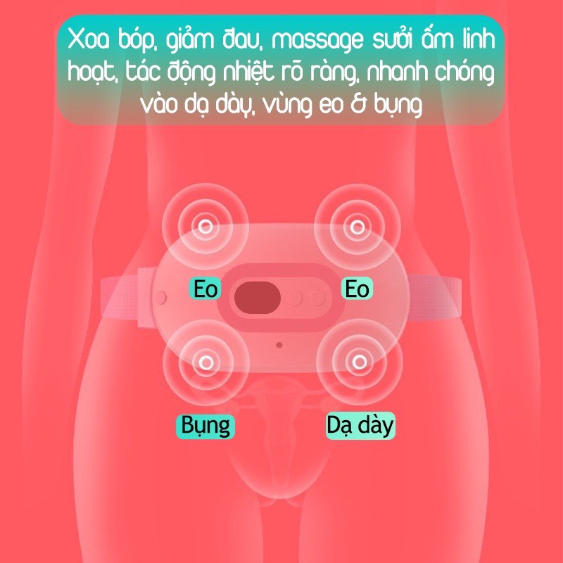 Đai massage chườm ấm bụng giảm đau kinh Nguyệt cho phụ nữ tới tháng