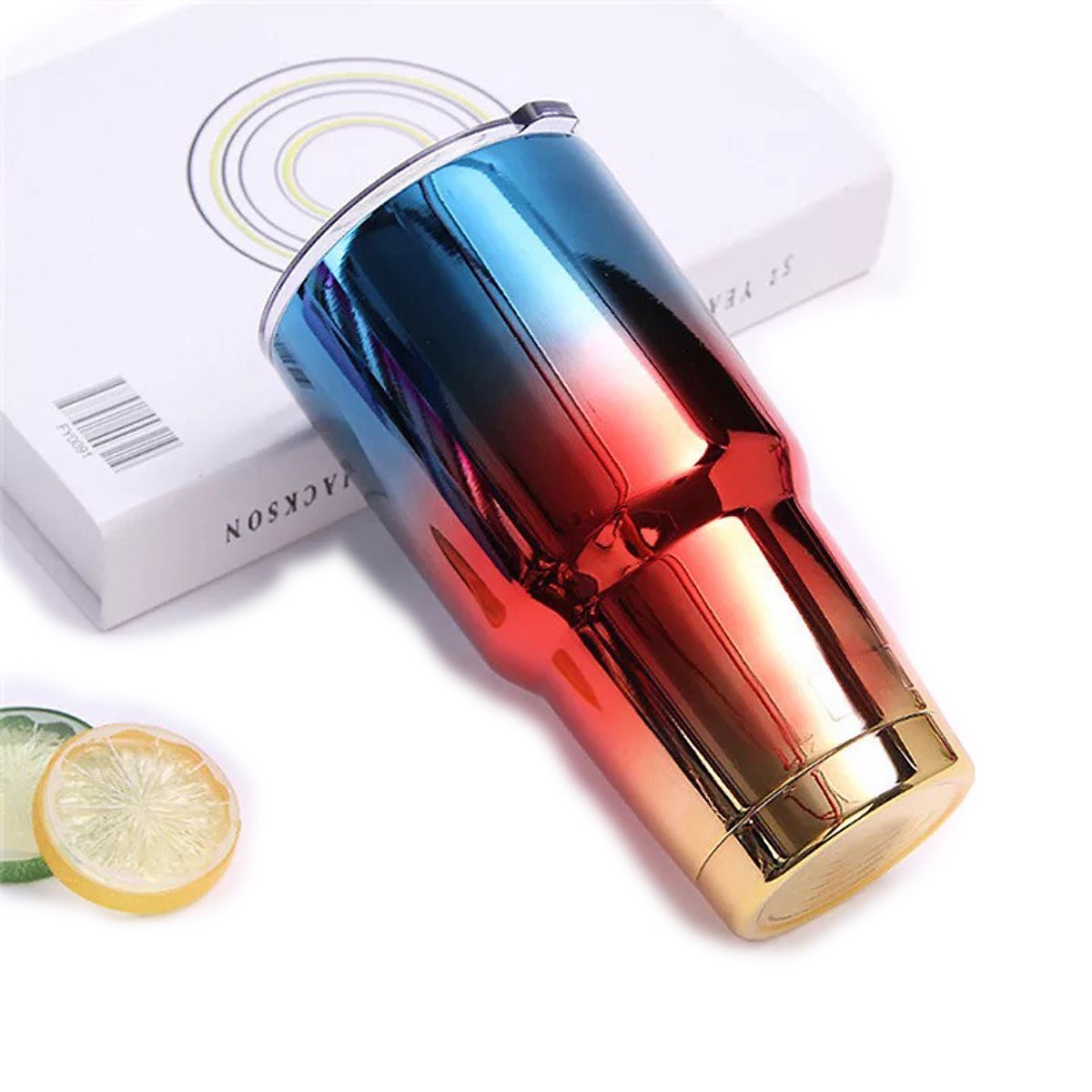 Ly Giữ Nhiệt Inox 900ml Nhiều Hình Kèm 2 Ống Hút, 1 Cọ Rửa Tiện Lợi