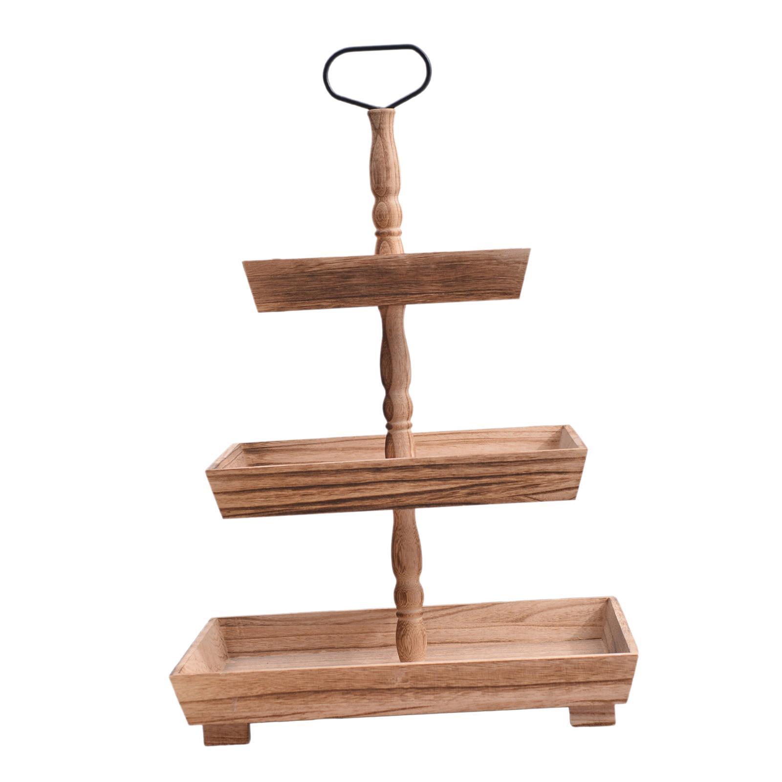Serving Tray Pastry Food Serving Stand Cake 3 Leyer for Birthday