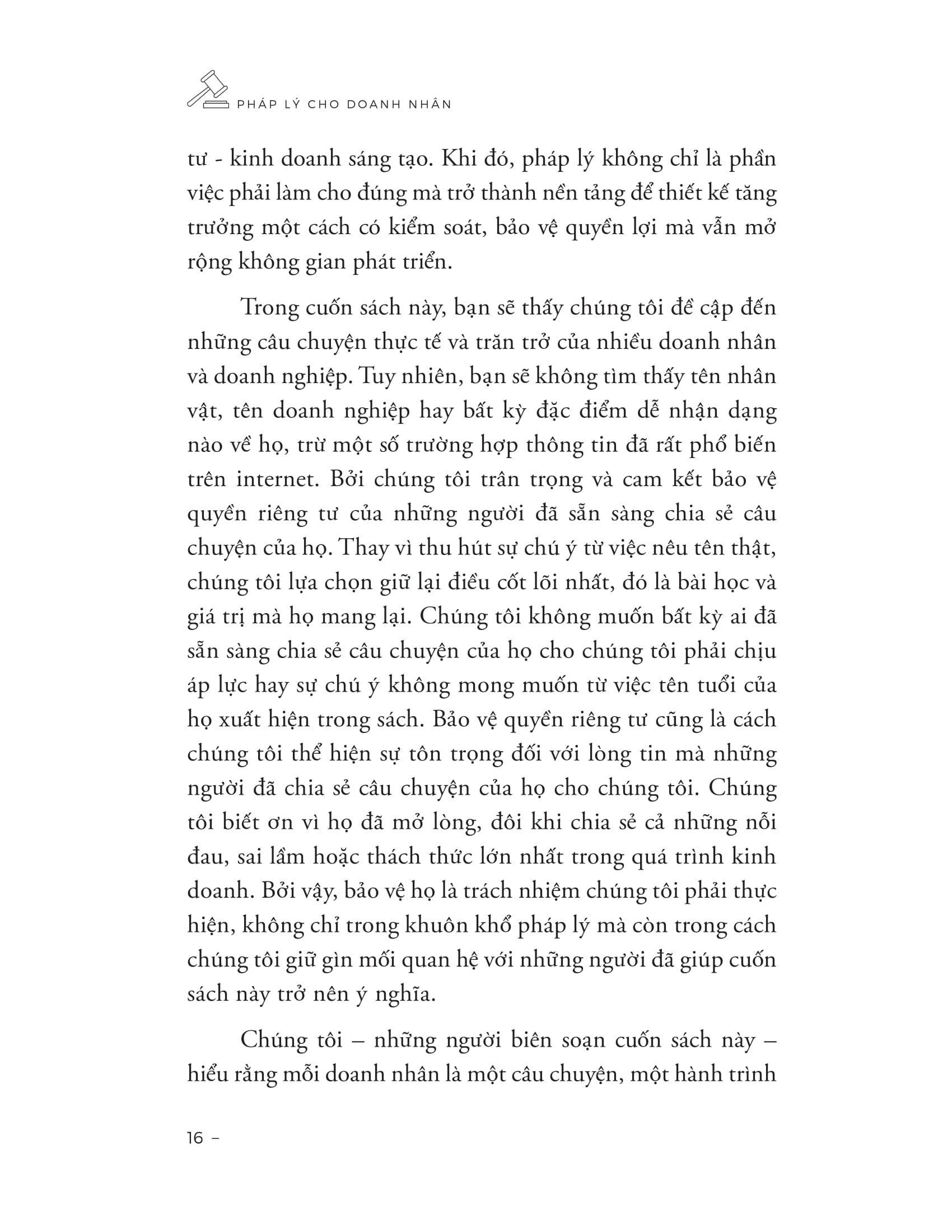 Sách - Pháp Lý Cho Doanh Nhân - Bảo Vệ Tài Sản - Giữ Gìn Danh Tiếng - Phát Triển Bền Vững