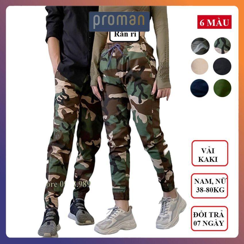 Quần Jogger Nam Kaki Rằn Ri Quần kaki nam mã bó ống vải đẹp ống dài hè phong cách Hàn Quốc - PROMAN
