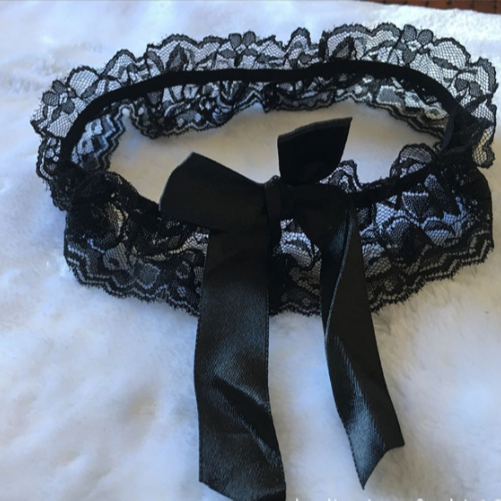 Combo 2 vòng ren đeo đùi đính nơ phong cách lolita ngây thơ và quyến rũ LYPK022