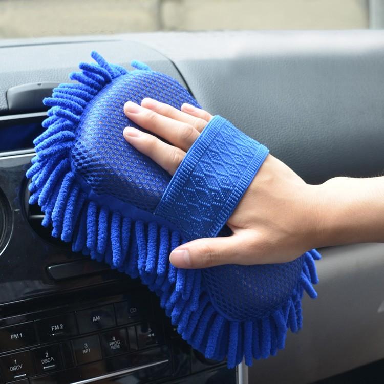 Găng Tay chuyên dụng lau rửa oto, xe hơi loại có quai dày dặn tạo bọt tốt