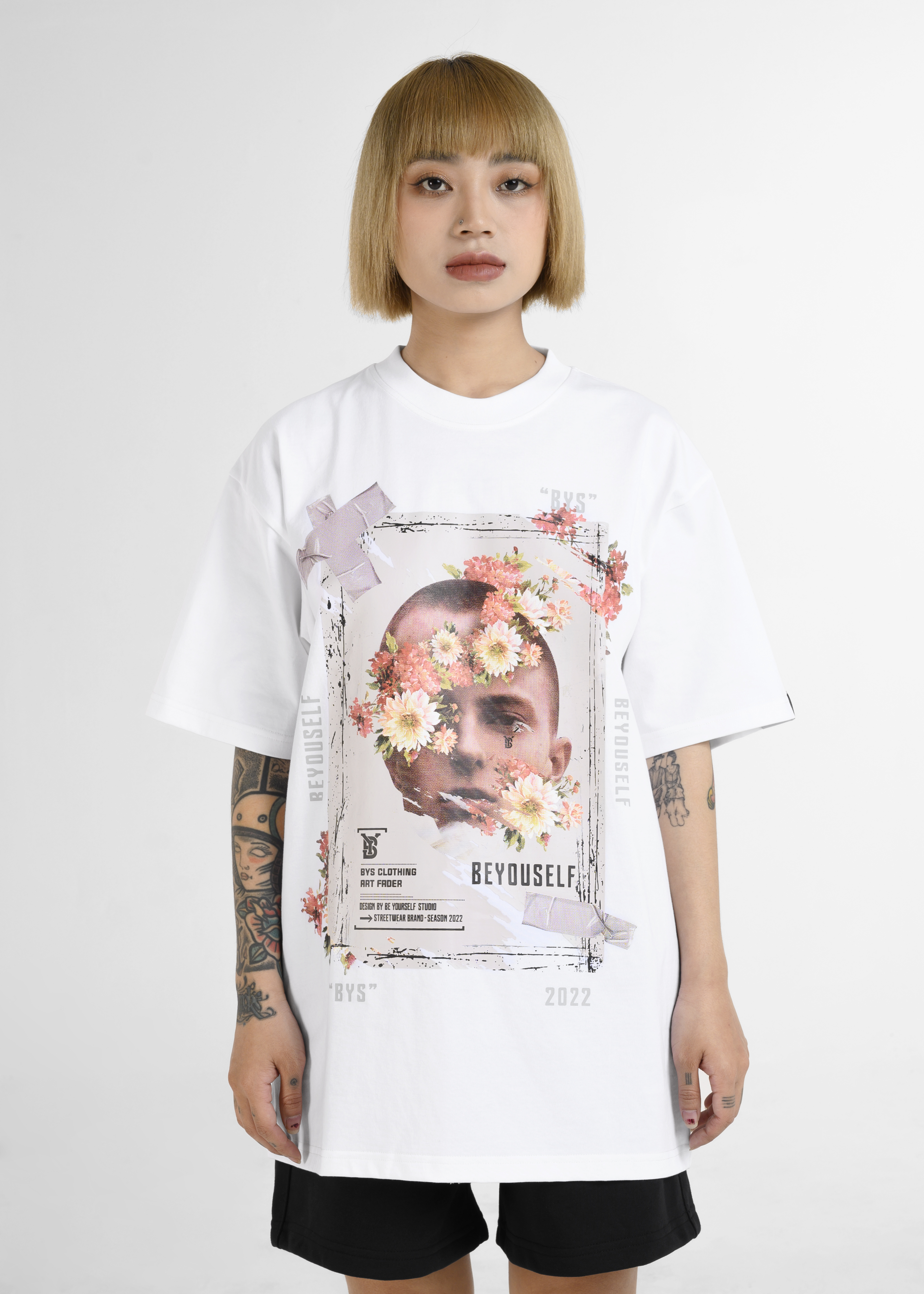 Áo thun unisex Local Brand BYS - TSHIRT ART FADER