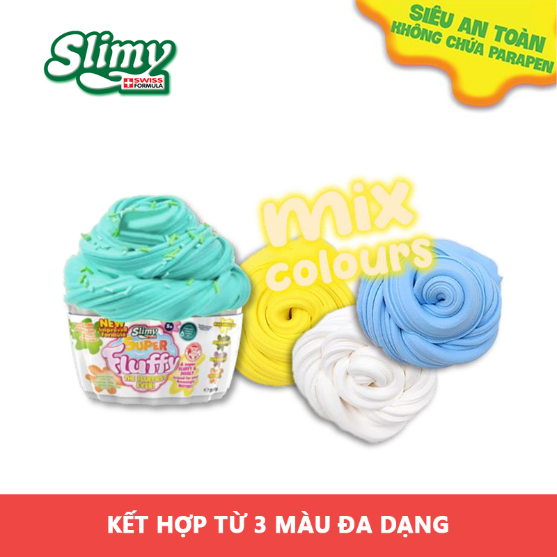 Đồ Chơi SLIMY Bánh Kem Ngọt Ngào Super Fluffy Vàng 33447/YEL