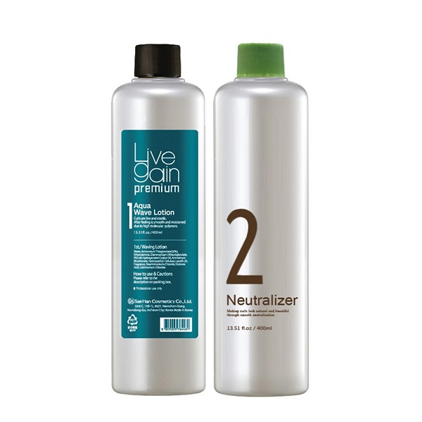 Thuốc uốn tóc, chỉ sử dụng trong salon chuyên nghiệp Livegain Premium AQUA Wave Lotion
