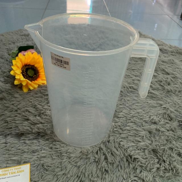 Ca đong nhựa chia vạch 3.5L có quai