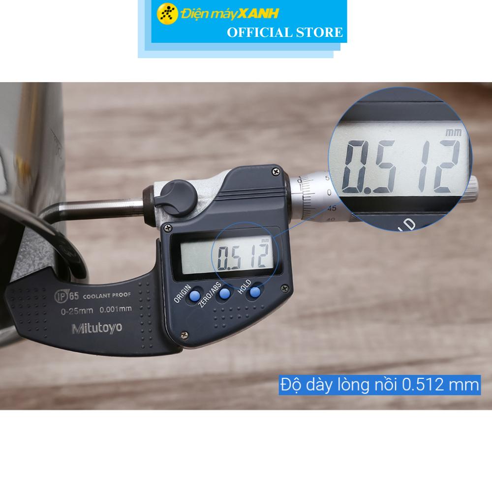 Nồi inox 5 đáy nắp kính 20 cm Fivestar N20-5DG 304 - Hàng Chính Hãng