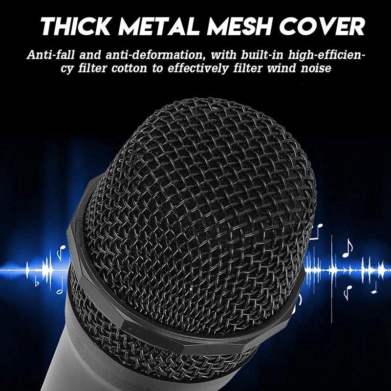 Micro không dây có thể sạc lại với giắc cắm 6.35mm cho hát karaoke