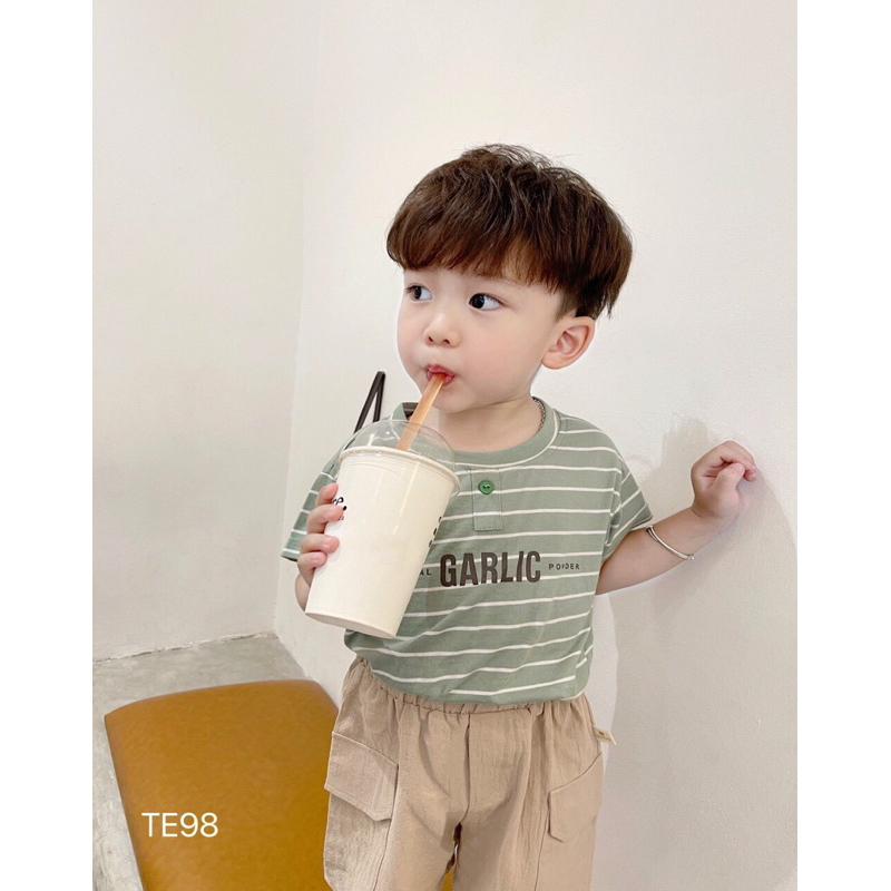 Sét công tử bé trai,áo cotton kẻ sọc quần thô túi hộp mềm đẹp