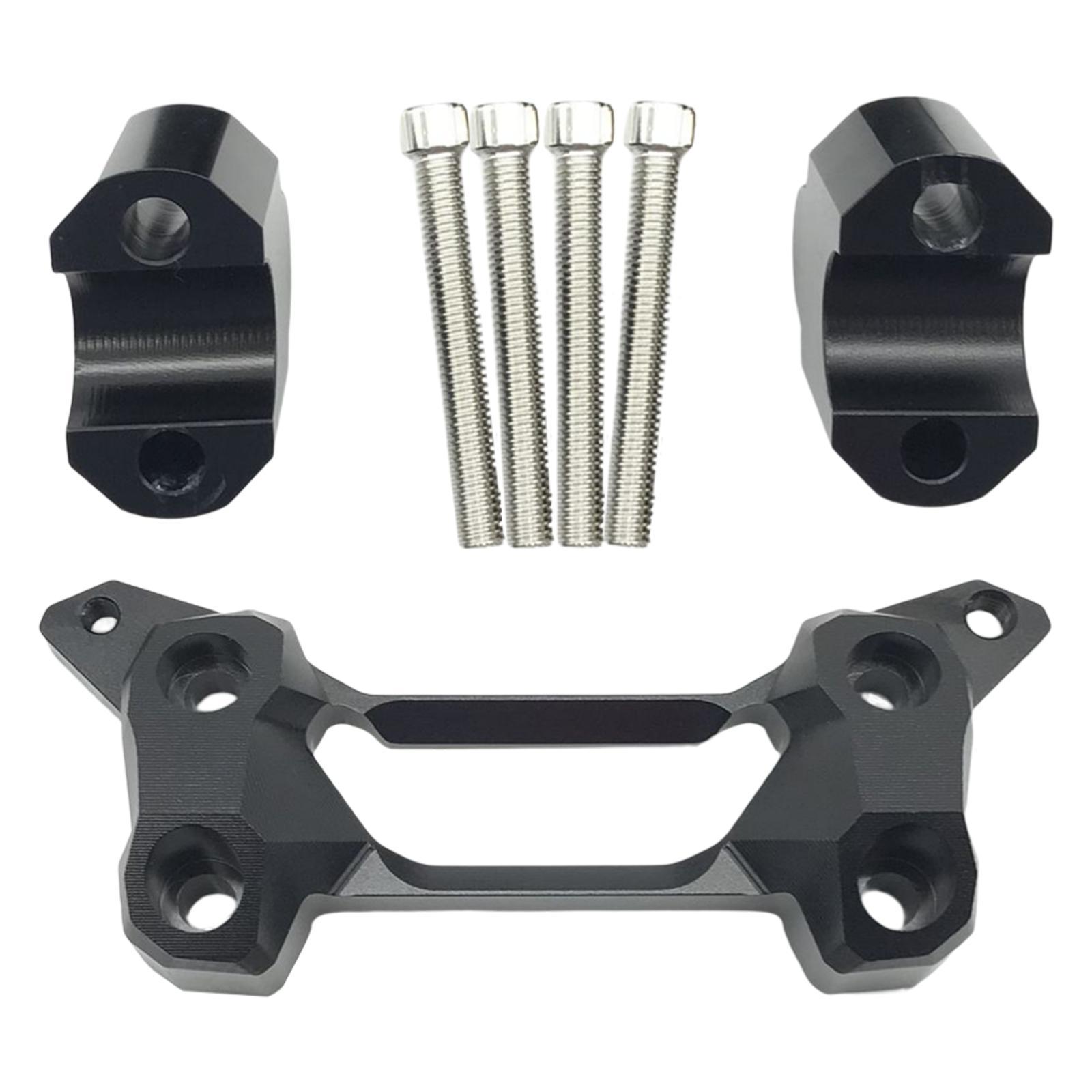 Motorcycle Handlebar Riser Kit with Screws Clamp Mount Adapter for   650