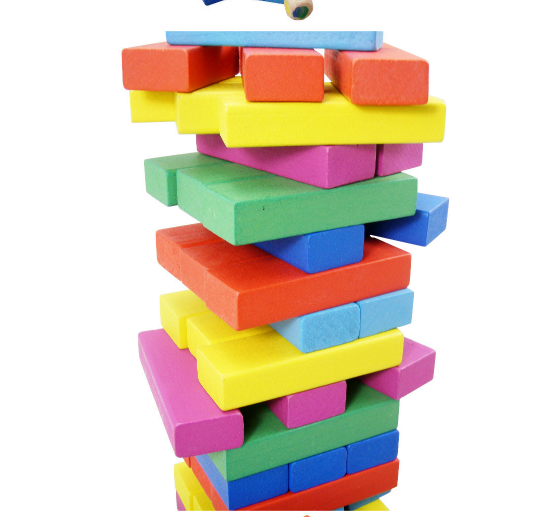 Đồ chơi rút gỗ màu 51 thanh cao cấp size lớn - Domino cho bé